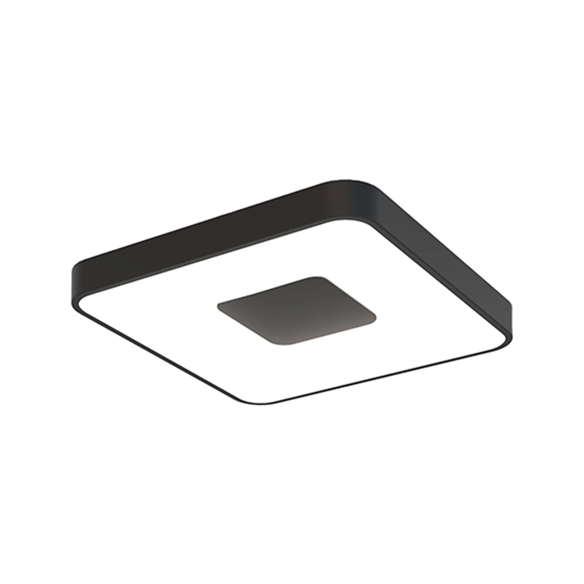 M7920  Coin 80W LED Square Ceiling Black